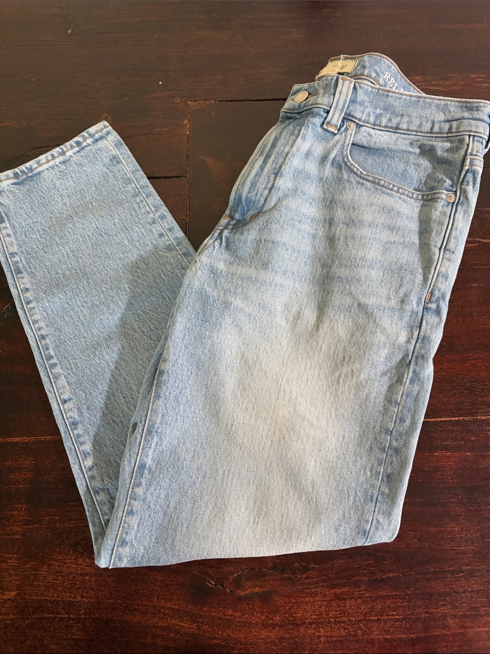 Madewell Women's Relaxed Taper Light Blue Jeans 32W 30L